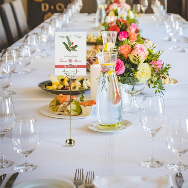 Hotel Stainless Steel Table Number Plate Restaurant Wedding Menu Holder Number Clip, Color: Silver by bashfashion