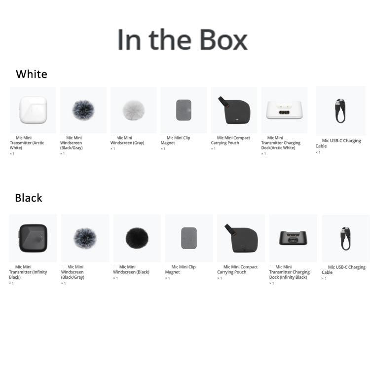 Original Transmitter For DJI Mic Mini (Black) by DJI