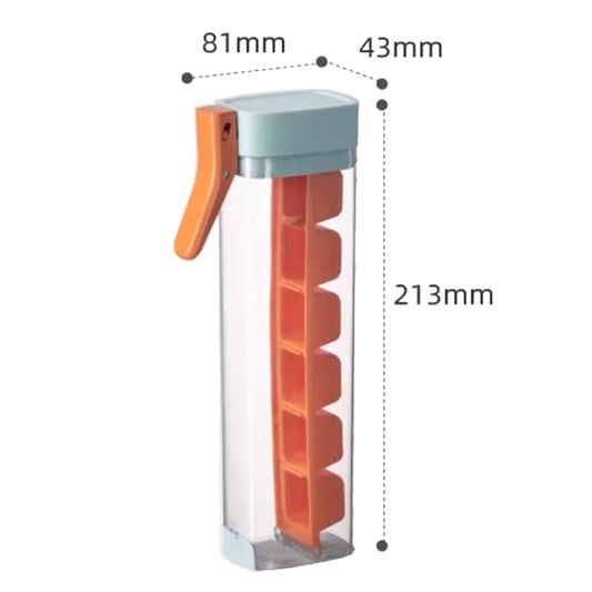 Press Type Home DIY Ice Cube Mold Ice Maker Ice Storage Box(Pearl White) by bashfashion