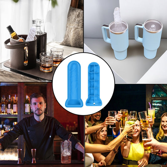 Large Silicone Spoof Ice Lattice Mold With Lid Ice Maker Self-Sealing Ice Molds(Red) by bashfashion