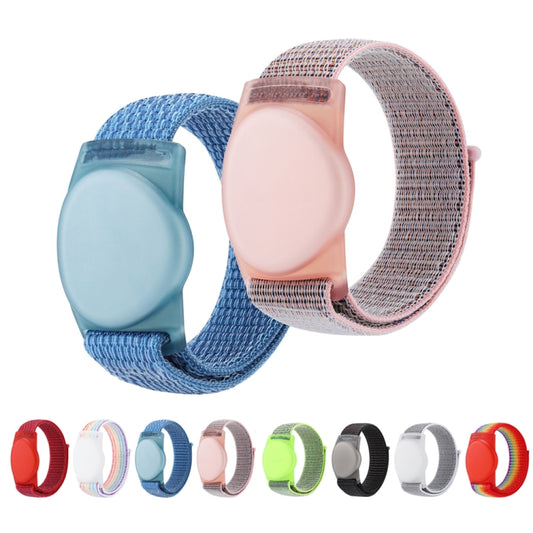 For Huawei Tag Tracker Nylon Loop Watchband Protective Case 220mm(Pink Sand) by bashfashion