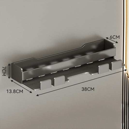 For Dyson Punch-free Curling Rod Storage Rack Bathroom Hairdressing Iron Hanger(Black) by bashfashion