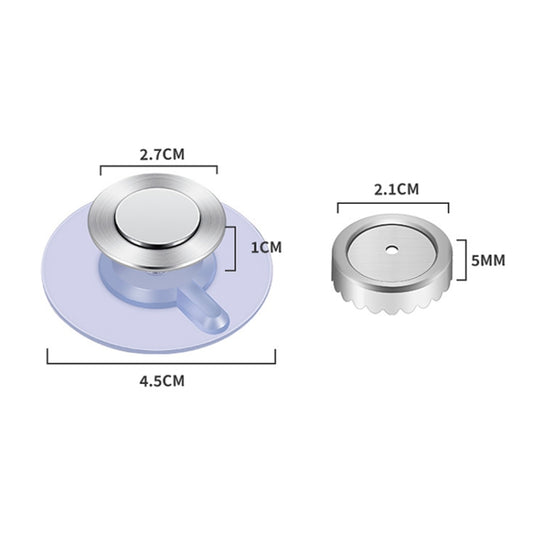 Stainless Steel Magnetic Soap Holder Bathroom Wall Mounted Drainage Nail Free Soap Rack, Model: Cone by bashfashion