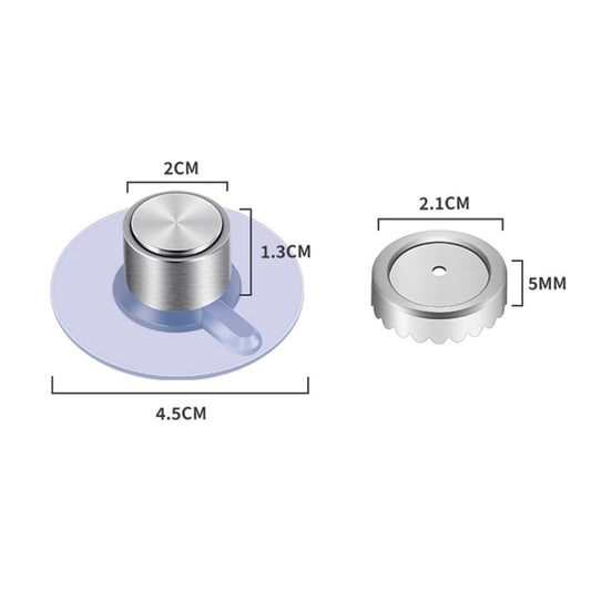 Stainless Steel Magnetic Soap Holder Bathroom Wall Mounted Drainage Nail Free Soap Rack, Model: Cylinder by bashfashion