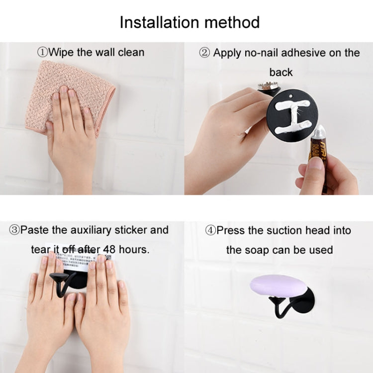 Bathroom Magnetic Soap Holder Non Punch Wall Mounted Stainless Steel Soap Holder(Black) by bashfashion