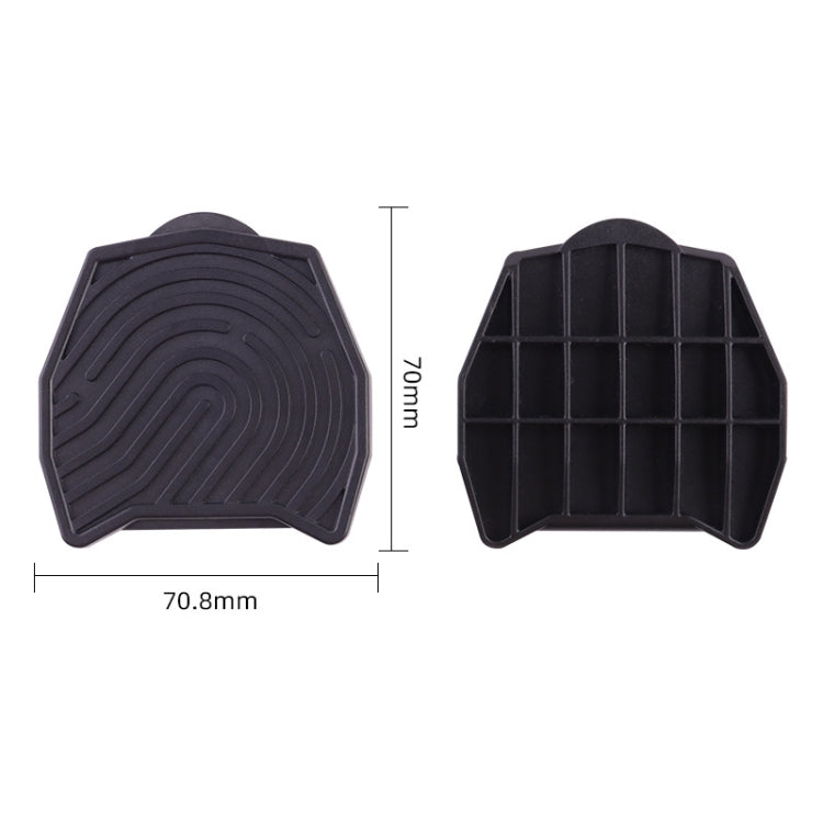 For Peloton Venzo Spinning Bike Locking Pedal To Flat Pedal Conversion Plate(Black) by bashfashion