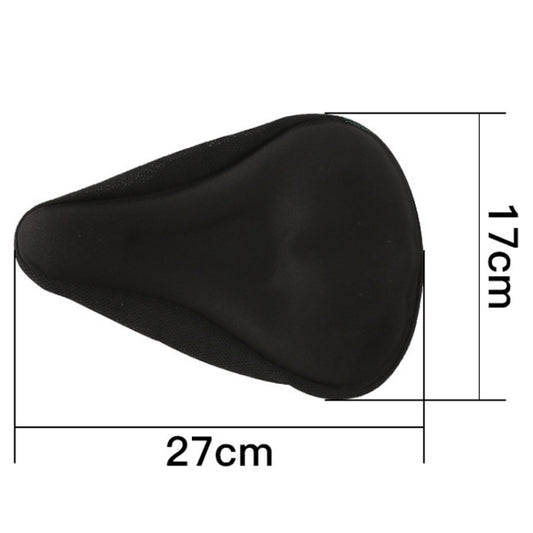 Mountain Bike Silicone Saddle Cover Cycling Stereo Saddle Gear(Black) by bashfashion