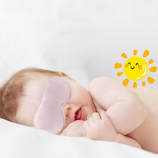 Baby Blackout Sun Eyeshade Baby UV Silk Mask(Blue) by bashfashion