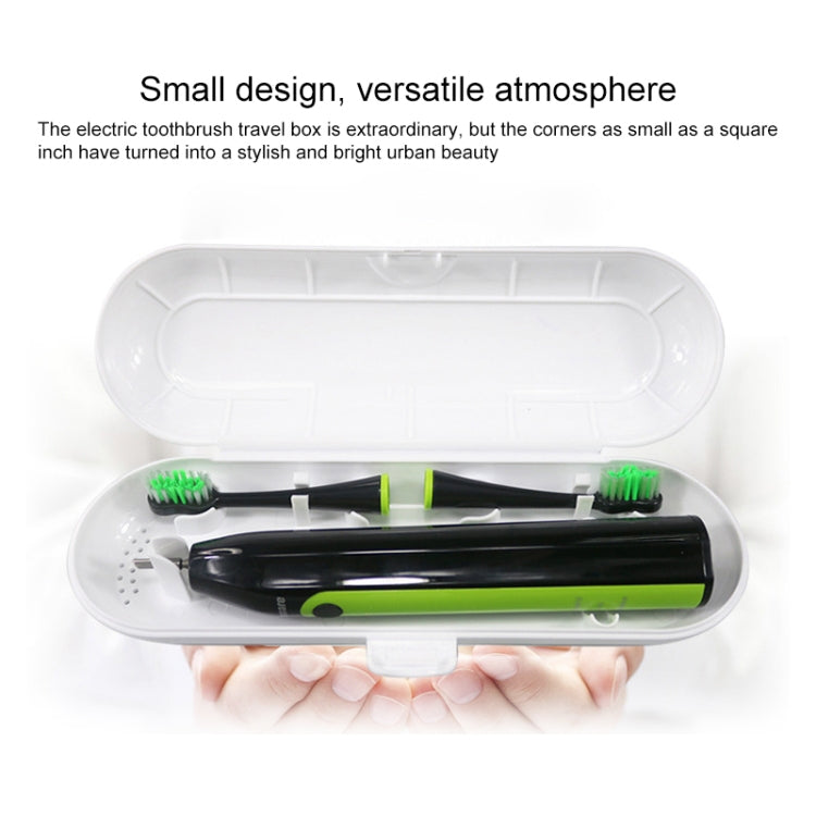 3 PCS Universal Sonic Electric Toothbrush Travel Portable Storage Box(Black) by bashfashion