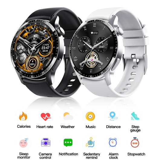 F207 Smart Watch 1.35-Inch Narrow Edge Screen Supports Bluetooth Calls / 24H Health Monitoring / 150+ Sports Modes, Color: Silver Bamboo by bashfashion
