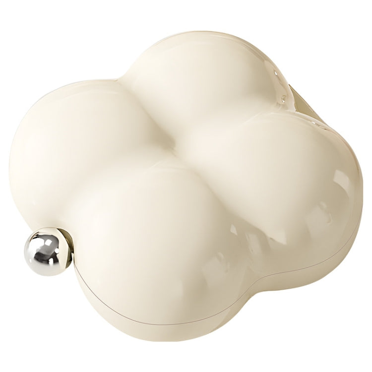 7 Compartment Mini Portable Pill Box Jewelry Sealed Storage Box(Cream White) by bashfashion