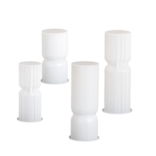 DIY Geometric Cylinder Vertical Stripe Candle Silicone Mold Resin Ornaments Mold, Spec: 001 by bashfashion