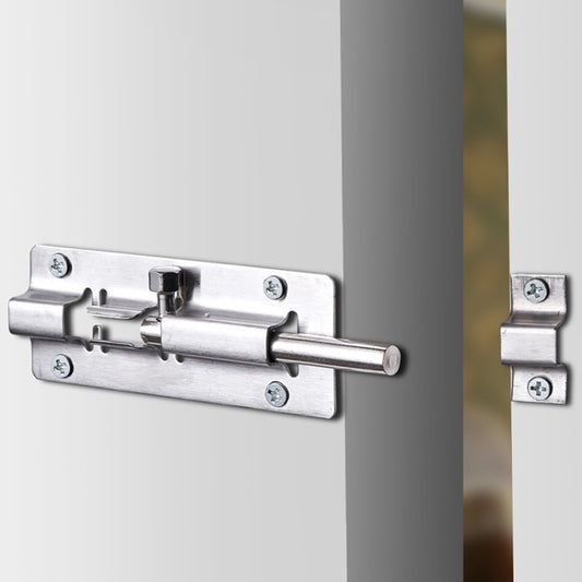 2 inch Stainless Steel Latch Door Bolt Bathroom Wooden Door And Window Anti-Theft Latch Lock by bashfashion