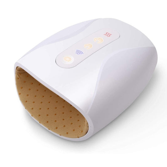 Electric Hand Massager with Heat, 3 Levels Intensity, Convex Point Massage(White) by bashfashion