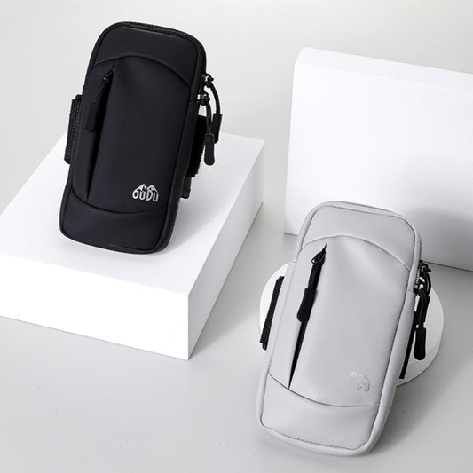 OUDU Outdoor Running Cell Phone Arm Bag Unisex Sports Portable Mobile Phone Pouch(Light Pink) by OUDU