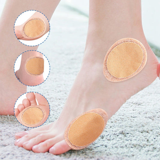 2pcs /Set Felt Chicken Eye Stickers Foot Callus Anti Abrasion Blister Stickers High Heels Soft Plantar Stickers(Skin Color) by bashfashion