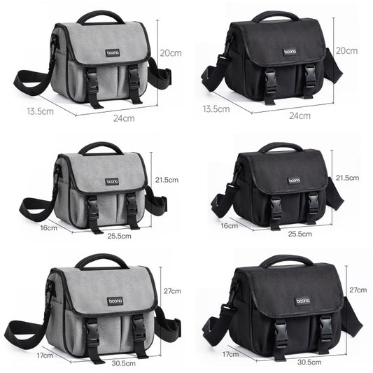 Baona BN-H017 Photography SLR / Micro Single Cross-Body Camera Storage Bag, Color: M Black by Baona