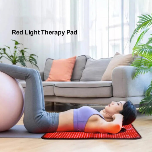360 LED Beads Red Light Physical Therapy Waist Pad Infrared Fitness Light Therapy Pad EU Plug by bashfashion