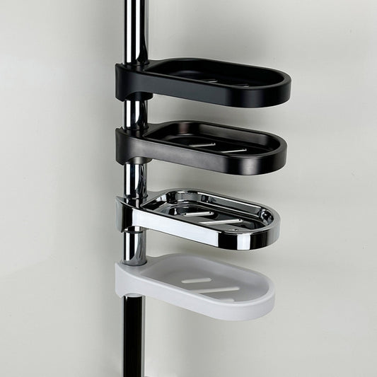 Household Bathroom Shower Soap Holder Laboratory Drainage Organizer, Style: Glossy by bashfashion