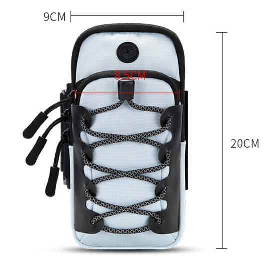 Outdoor Sports Reflective Cell Phone Arm Bag Fitness Portable Mobile Phone Pack(Black) by bashfashion