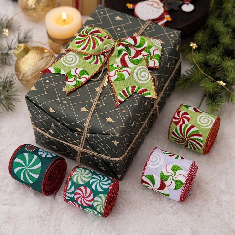 DIY Bow Christmas Decorations Colorful Printed Gift Wrapping Ribbon(D Model) by bashfashion