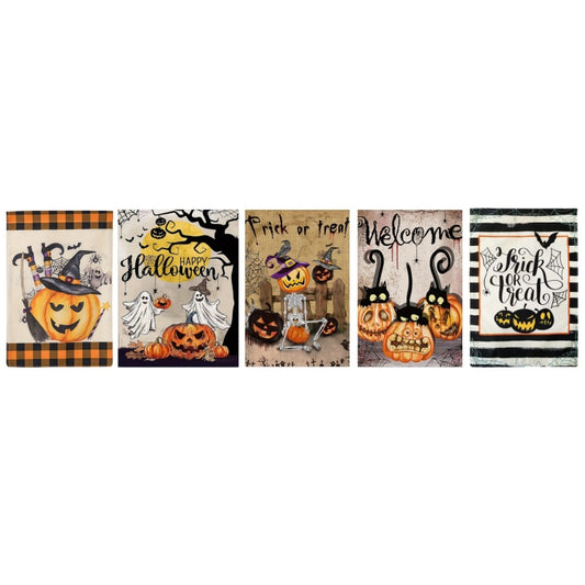 Garden Flag Pendant Halloween Decoration Hanging Flag(C Model) by bashfashion