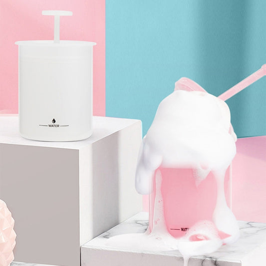Facial Cleanser Foaming Maker Bubbler Cup Travel Portable Manual Foaming Bottle, Color: Small Transparent by bashfashion