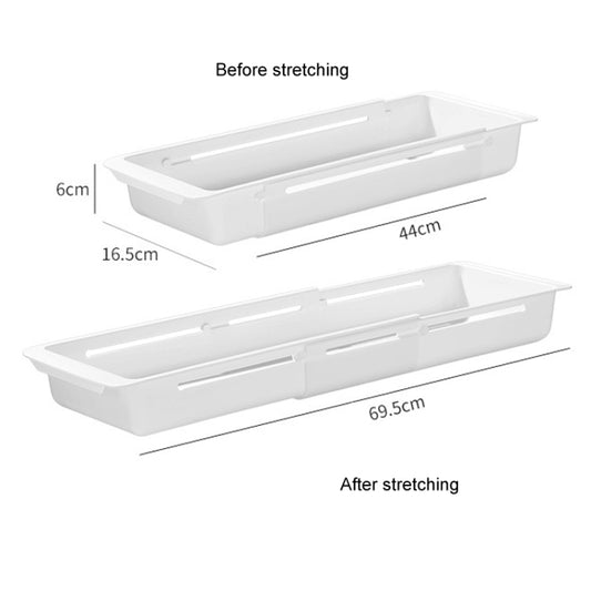 No Punch Under Sink Shelf Household Multifunctional Cabinet Organizer, Style: Deducting Extending Box-Long by bashfashion