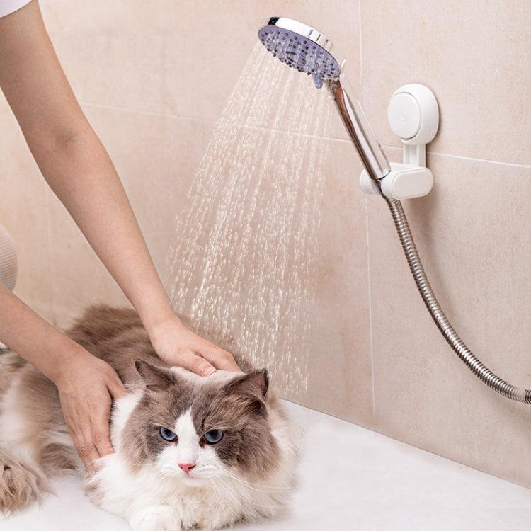 Household Suction Cup Nail-free Universal Shower Head Bracket(White) by bashfashion