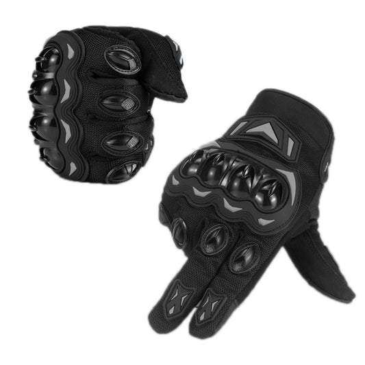 Motorcycle Outdoor Riding Non-slip Touch Screen Sun Protection Gloves, Size: L(Black) by bashfashion
