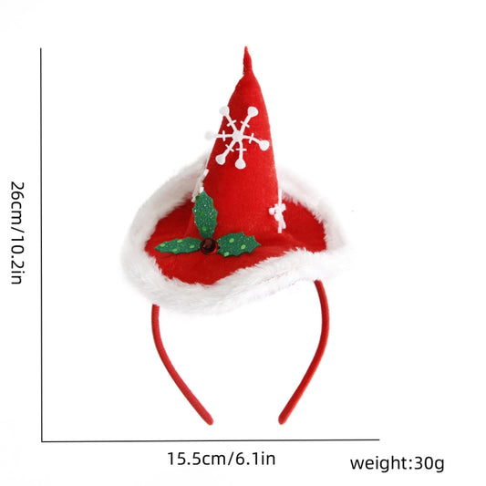 3D Cartoon Christmas Headband Christmas Party Decorations, Color: Christmas Hat by bashfashion