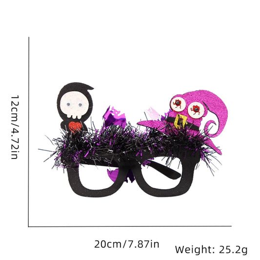 Halloween Party Decoration Glasses Masquerade Costume Props Skull Witch Hat Bat by bashfashion