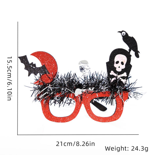 Halloween Party Decoration Glasses Masquerade Costume Props Tombstone Skull by bashfashion