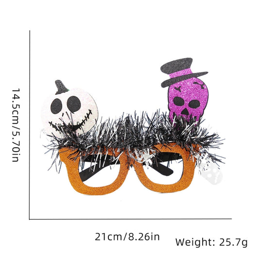 Halloween Party Decoration Glasses Masquerade Costume Props Pumpkin Skull by bashfashion