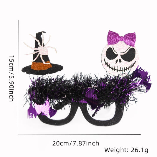 Halloween Party Decoration Glasses Masquerade Costume Props Witch Hat Demon Bat by bashfashion