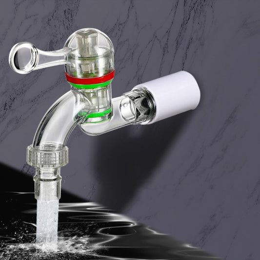 2pcs 4-points 20mm Plastic Transparent Faucet Household Anti-freezing Water Catch Hose by bashfashion