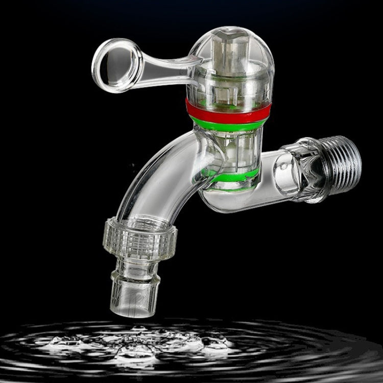 2pcs 6-points 25mm Plastic Transparent Faucet Household Anti-freezing Water Catch Hose by bashfashion