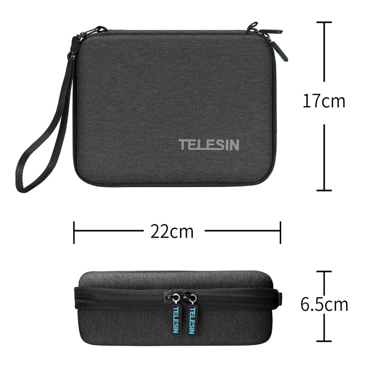 TELESIN Sports Camera Accessories Storage Bag For GoPro HERO / DJI Action / Insta360 etc. by TELESIN