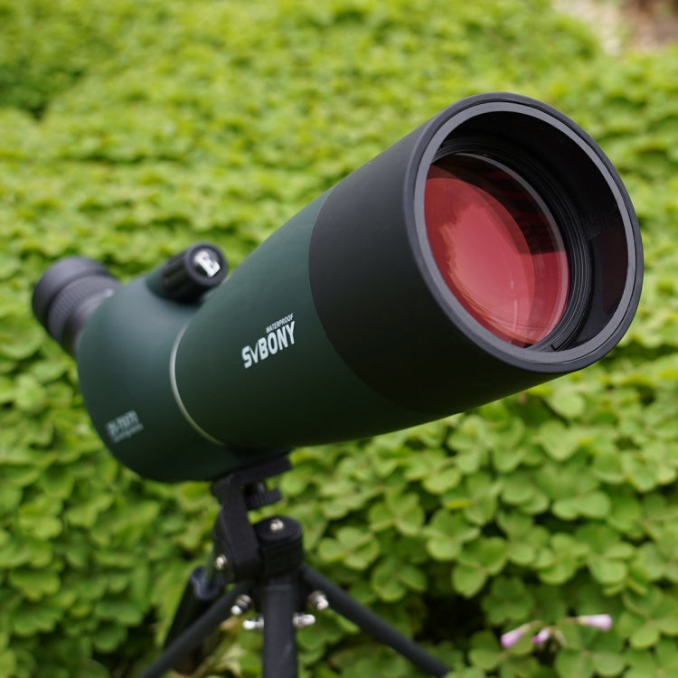 SVBONY SV28 25-75x70 HD Birding Scope With Tripod, Style: 19mm Eyepiece Red Film by SVBONY