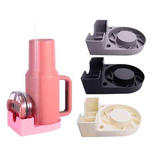 For Stanley 40oz/30oz Tumbler Drain Rack With Lid & Straw Holder(Pink) by bashfashion