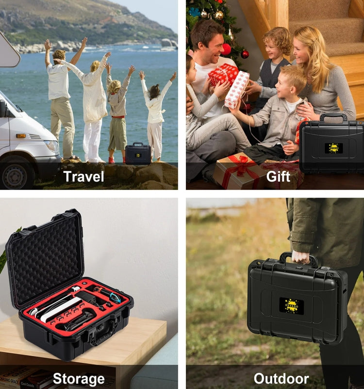 DEVASO For Switch / OLED IP67 Waterproof Storage Case Hardshell Bag, Color: Black White by DEVASO