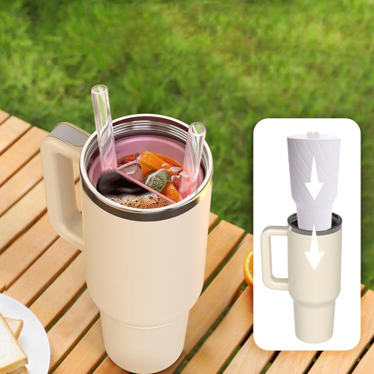 For Stanley Cup 2-divided Silicone Liner Compartment Cup, Size: 40oz(Pink) by bashfashion