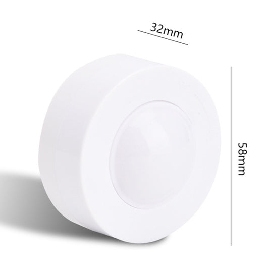 Remote Control Induction Night Light Bedroom Wardrobe LED Push-Button Light(2 Remote Controls + 3 White + 3 Warm) by bashfashion