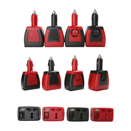 75W Car Inverter Voltage Conversion USB Port Charger, Color: 12V To 110V 0.5A Red by bashfashion