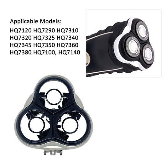 Shaver Head Frame for Philips HQ7310 / HQ7120 / HQ7290 / HQ7320 / HQ7325 / HQ7340 / HQ7345 / HQ7350 / HQ7360 / HQ7380 / HQ7100 / HQ7140(Silver) by bashfashion