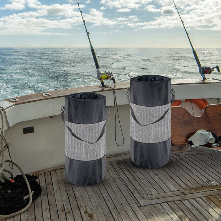 Outdoor Camping Yacht Windproof Drawstring Sundries Folding Storage Bag(24x46cm) by bashfashion