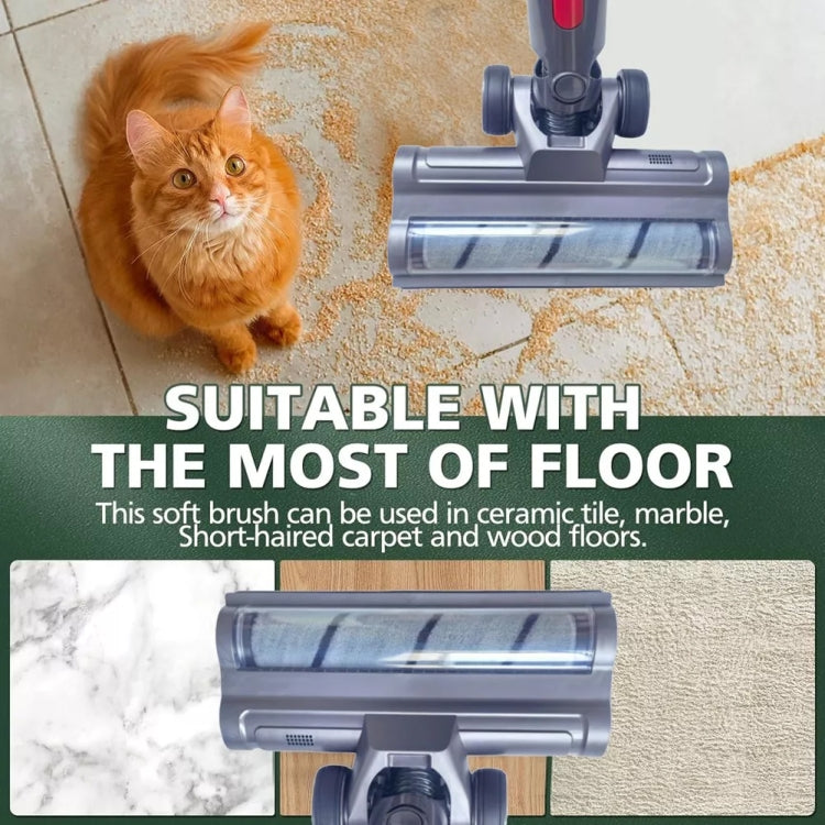 For Dyson V10 Slim V12 Slim Vacuum Cleaner Lightweight Version Soft Velvet Floor Brush Head by bashfashion