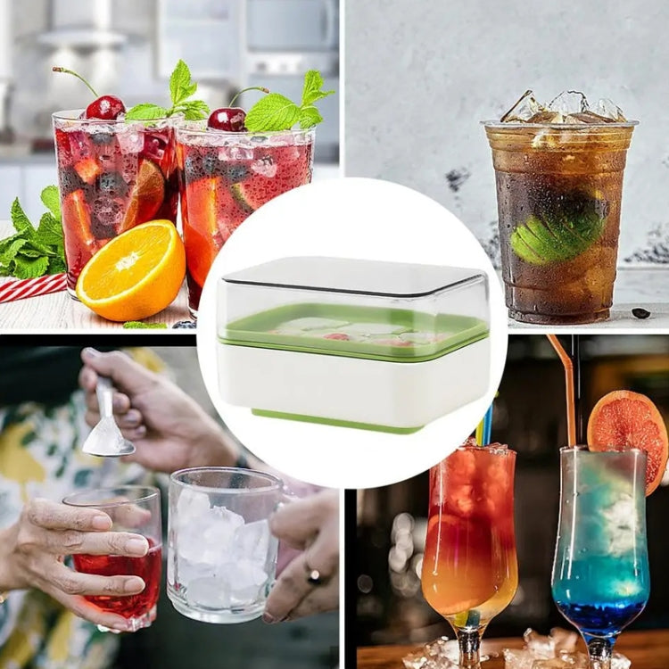 Mini Press Type Ice Cube Mold Food Silicone 6 Cubes Easy to Release Household Ice Lolly Making Box(Yellow) by bashfashion