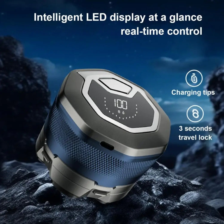 Magnetic Intelligent Six-Blade Washable Electric Shaver(USB) by bashfashion