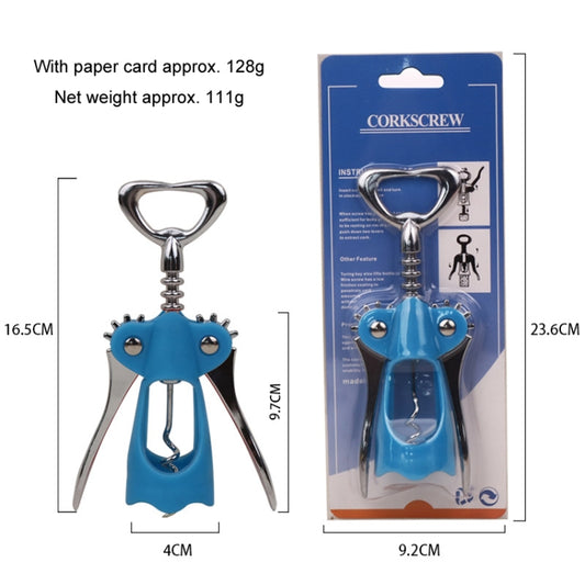 Wine Corkscrew Beer Opener Multifunctional Wine Opening Tool, Style: 249-Love Blue by bashfashion